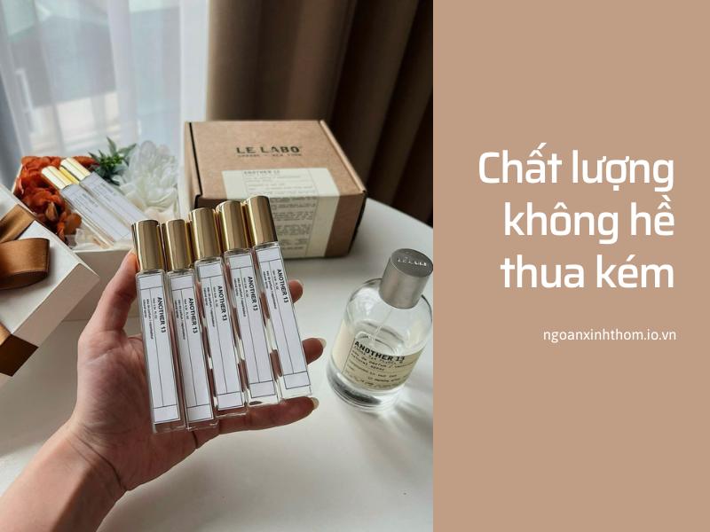 Chất lượng không hề thua kém